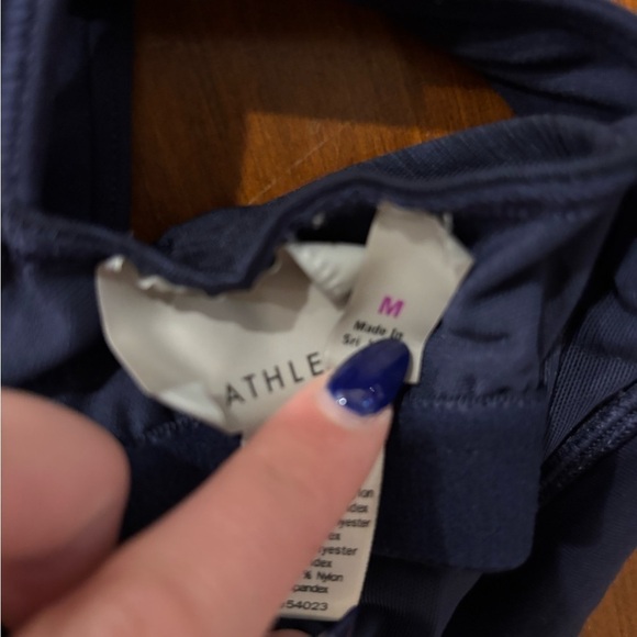 Athleta criss cross navy spandex material tank top​​​​​​​ - Picture 7 of 7